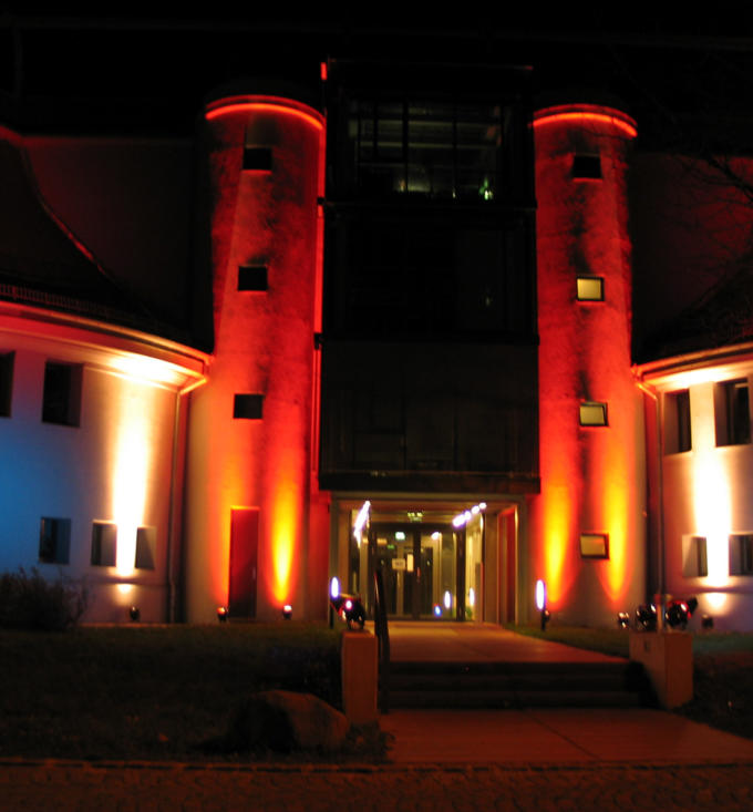 Gebäude Illumination statisch mit farbwechseln